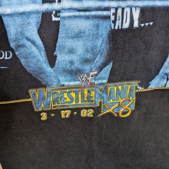 WWF WWE Icon Vs Icon The Rock Hulk Hogan Wrestlemania Vintage T Shirt XL - Picture 3 of 8